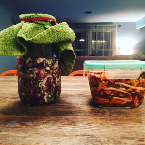 Fermented cabbage in all its glory!